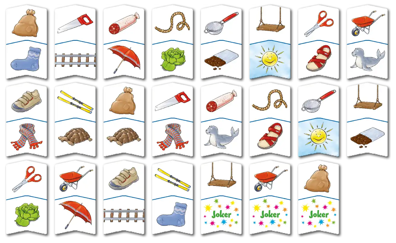 23 Spielkärtchen