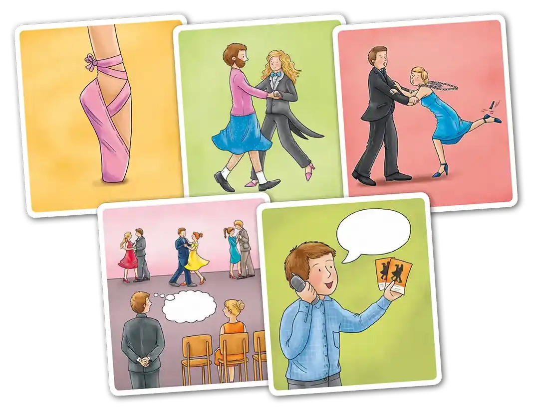 Quatschkopf! Bildserie zum Verb tanzen
