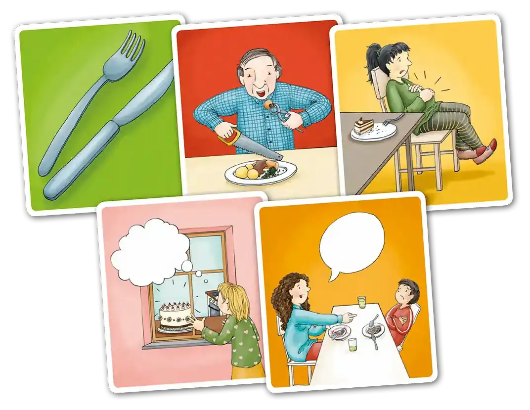 Quatschkopf! Bildserie zum Verb essen