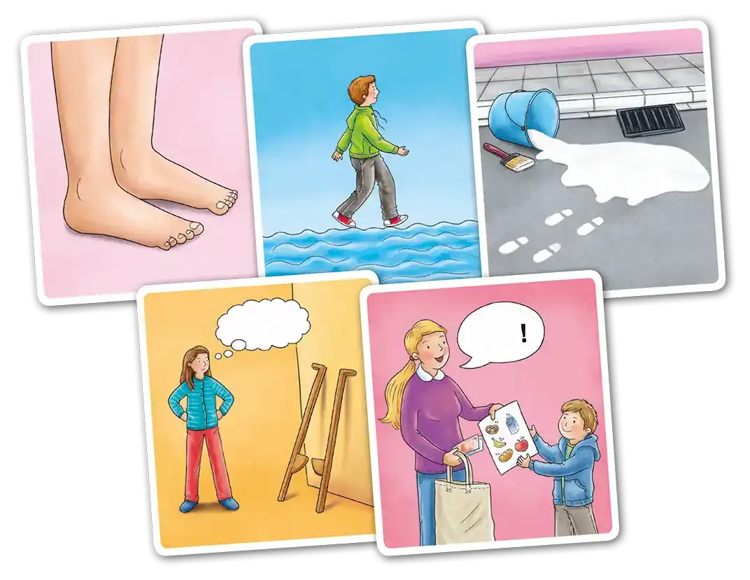 Quatschkopf! Bildserie zum Verb laufen