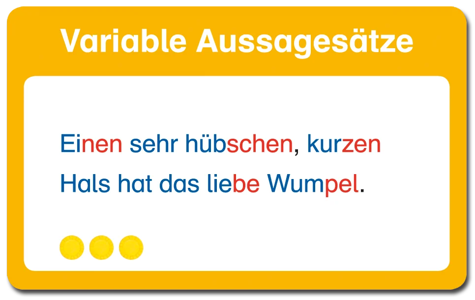 Wumpel! Übungskategorie